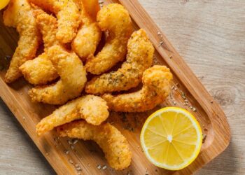 Camarão Empanado na AirFryer Crocante por fora, Suculento por dentro!