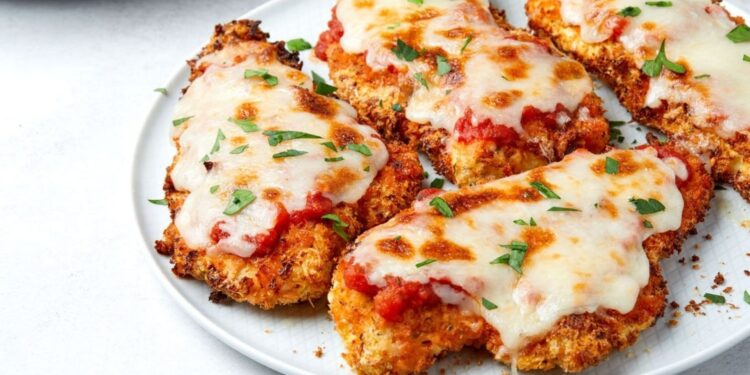Frango à Parmegiana na Air fryer