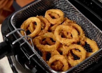 Anéis de Cebola Receita de Como Fazer Anéis de Cebola na Airfryer