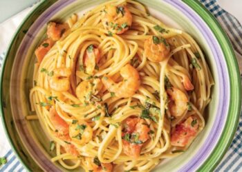 Linguine com Camarão