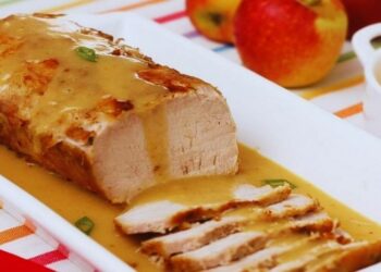 Lombo de Porco com Molho de Mostarda