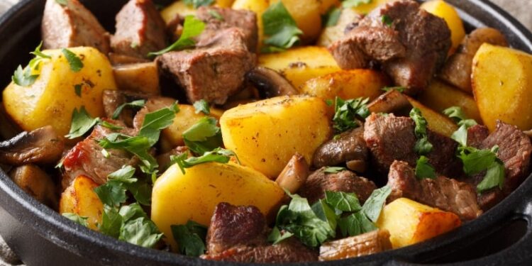 Receita de Carne de Panela com Batata