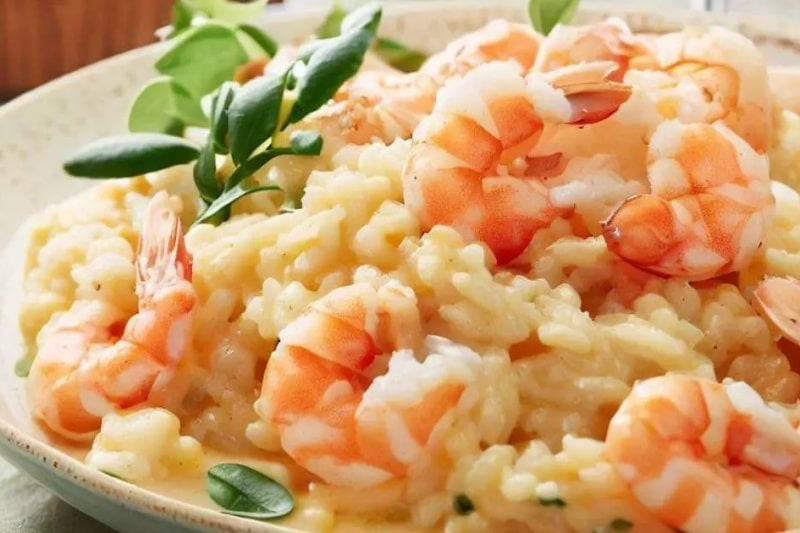 Receita de Risoto de Camarão