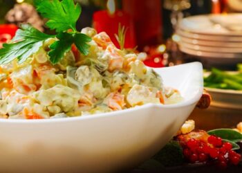 Salada de Maionese Para o Natal