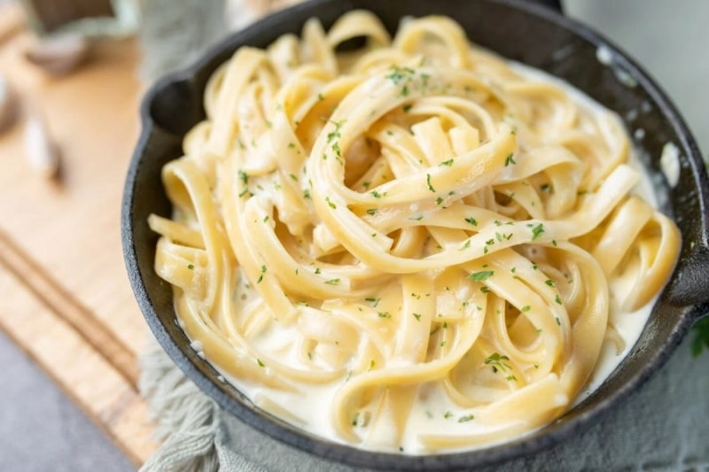 Receita Fettuccine Alfredo Tradicional