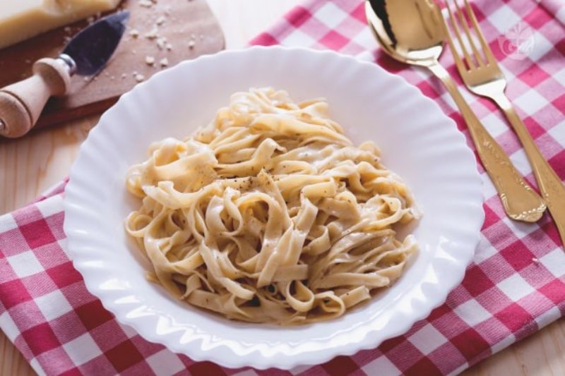 Receita Fettuccine Alfredo