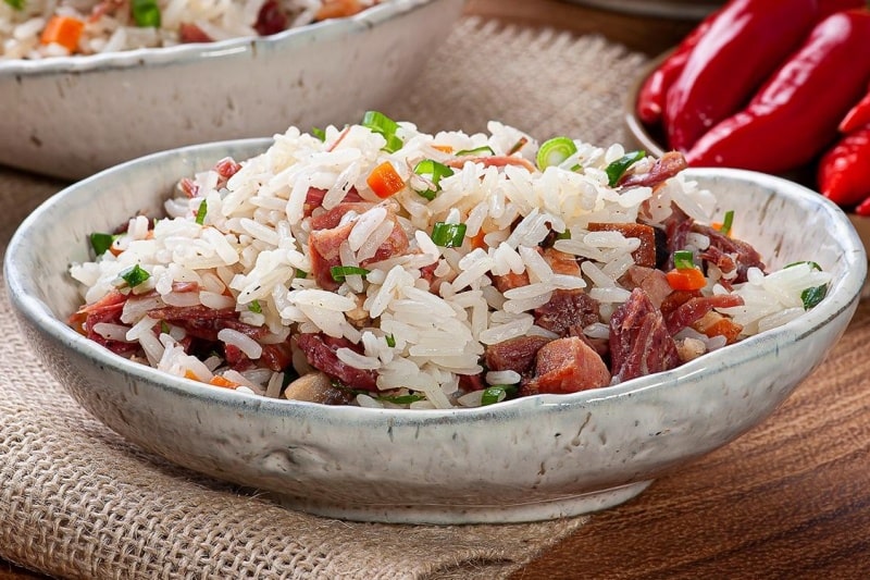 Arroz com Carne Desfiada