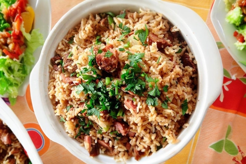 Receita de Arroz Carreteiro com Carne de Porco