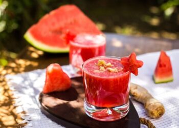 Receita de Suco de Melancia com Gengibre