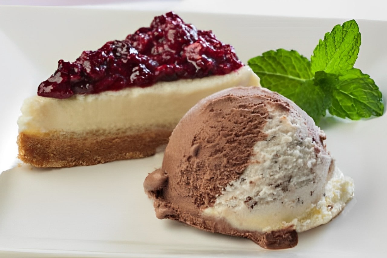 Cheesecake com Sorvete