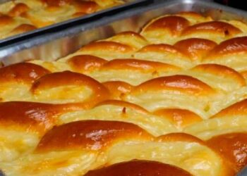 Pão doce Trançado com Creme