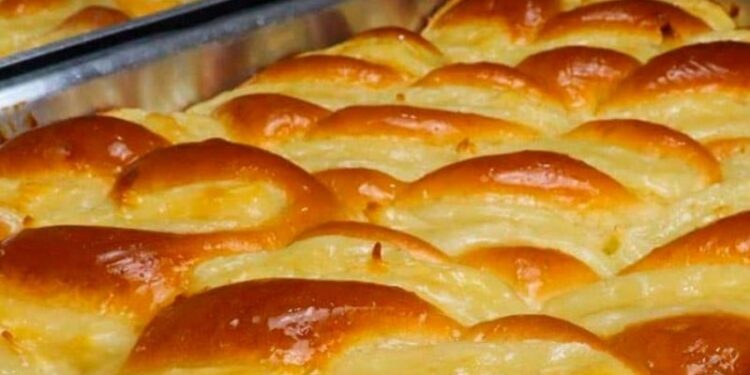 Pão doce Trançado com Creme