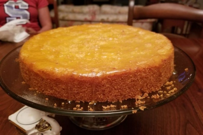 Receita de Bolo de Milho com Calda de Açúcar