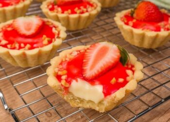 Receita de Tortinha de Morango