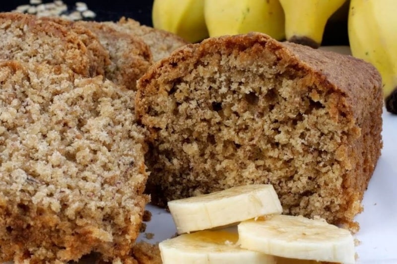 Bolo de Banana Sem Açúcar e Sem Farinha