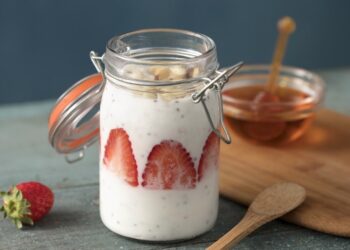 Iogurte com Leite de Coco e Mel