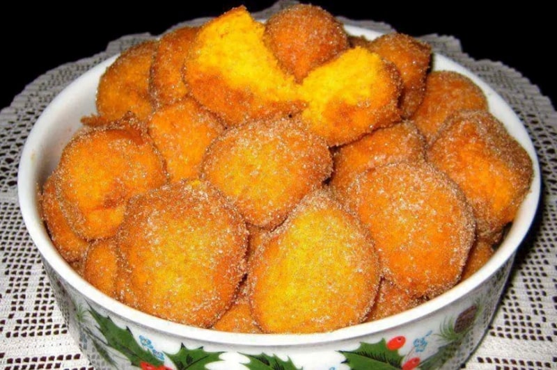 Receita de Bolinho de Chuva de Cenoura