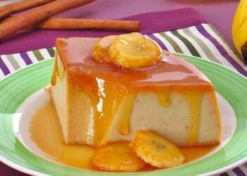 Receita de Pudim de Banana Fácil