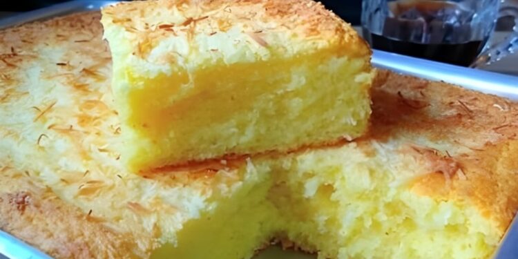 Bolo de Mandioca com Coco de Liquidificador