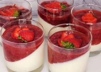 Panacota com Frutas Vermelhas