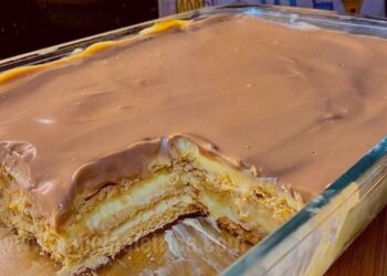 Pavê Cremoso com Ganache de Chocolate